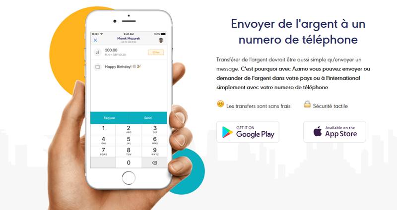 Envoie par SMS